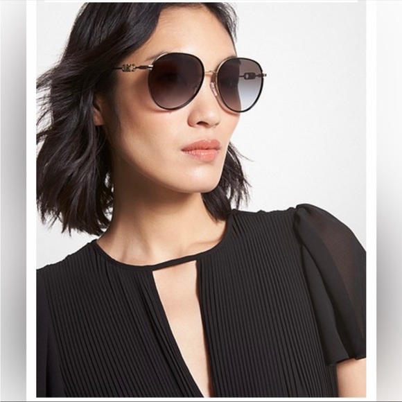 Michael Kors Empire Aviator Sunglasses - Picture 3 of 16